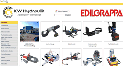 Desktop Screenshot of edilgrappa-hydraulik.de